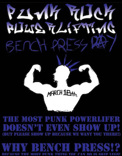 Punk Rock Bench Press Day | Ruffier Fitness Events